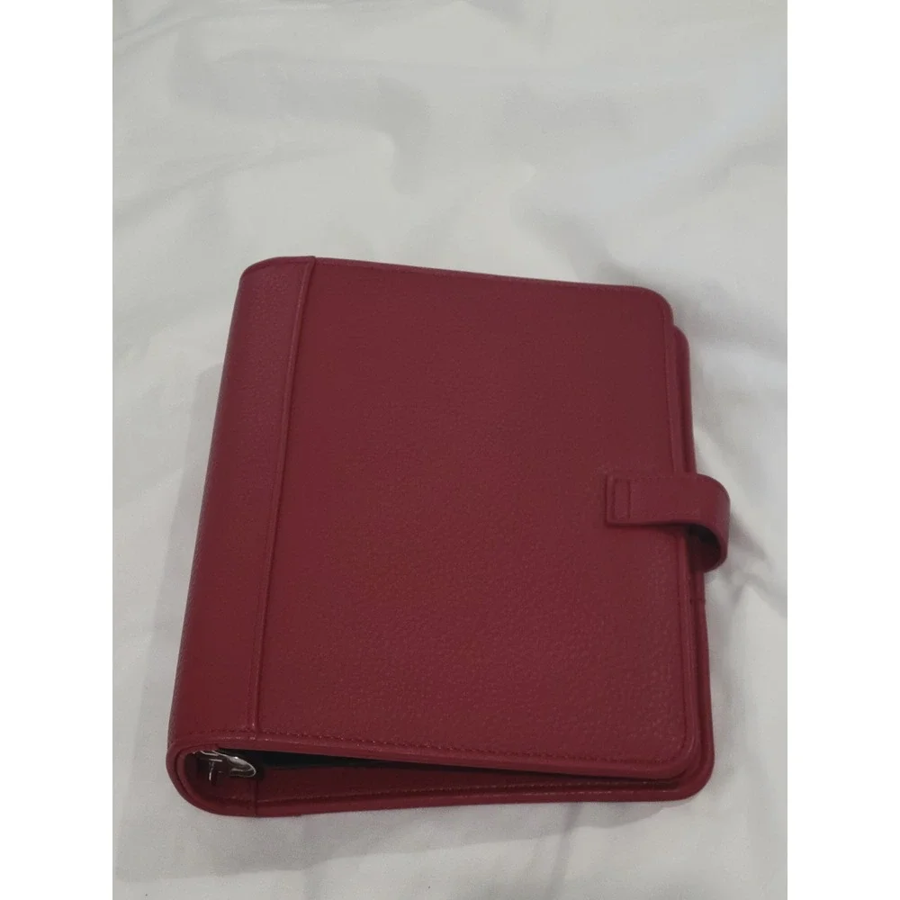 FranklinCovey Classic Ruby Red Pebble Leather 1.5